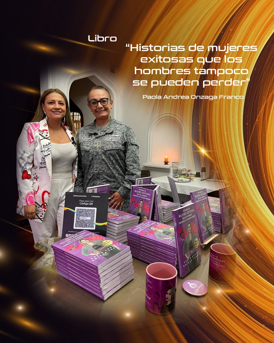Codaltec's tweet image. ✨ Liderazgo que inspira ✨
La Coronel Nilssen Janeth Gutiérrez Suárez, Gerente de CODALTEC, participó en la presentación del libro “Historias de mujeres exitosas que los hombres tampoco se pueden perder”, obra de Paola Andrea Onzaga Franco, fundadora de Mujeres Exitosas LATAM.