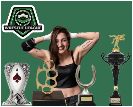 WrestleLeague1's tweet image. A congratulations to @Filthy_Yenn who departs the League after 4 years, with a list of accomplishments that reads

- Lucky Horseshoe Battle Royal trophy
- Ace of Spades trophy
- Brass Knuckles trophy
- Division 2 trophy
- Colosseum participant

We appreciate you!