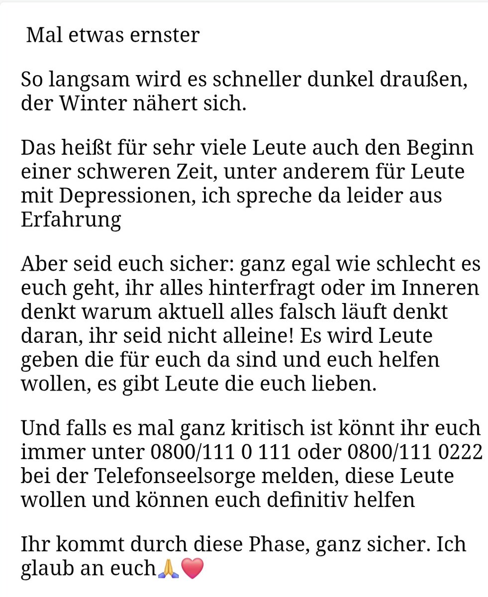 Mach sowas eigentlich nicht, aber würde mich freuen wenn das hier oft geteilt wird damit es möglichst viele Personen sehen, sehr wichtiges Thema