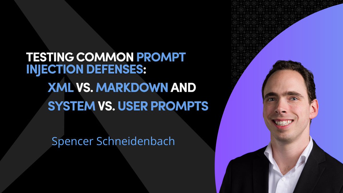 New from Aviron's CTO and Founder, Spencer Schneidenbach: Testing whether XML vs Markdown or system vs user prompts actually protect against prompt injection - turns out, format alone won’t save you.

👉 schneidenba.ch/testing-llm-pr…

#AI #Security #LLMs #Promptinjection #Aviron