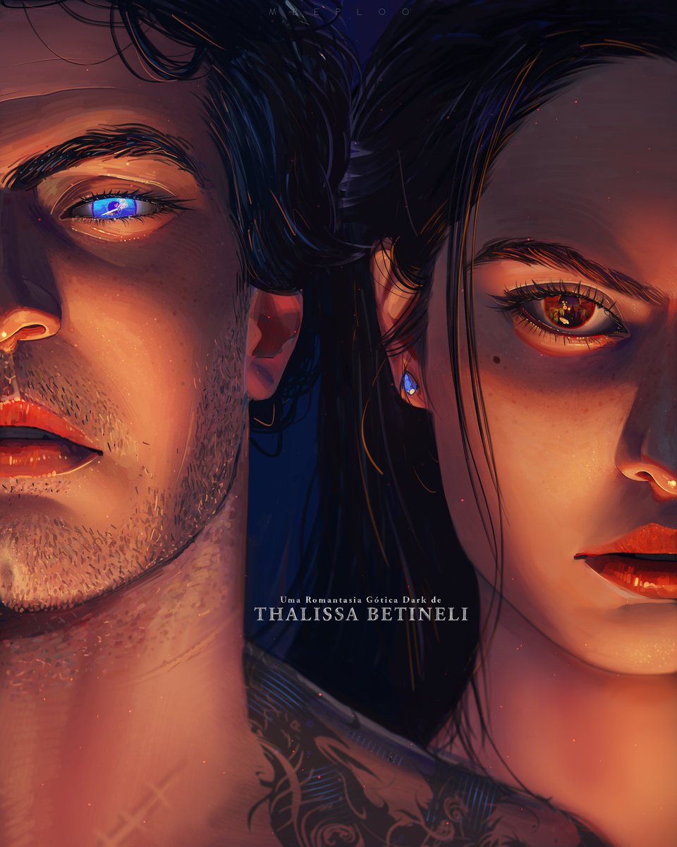 Minha primeira ilustração do meu vem aí, uma romantasia dark e gótica +18.
Ele é o vilão.
Ele é uma divindade.
Ele é cego.

Vocês leriam por ela?