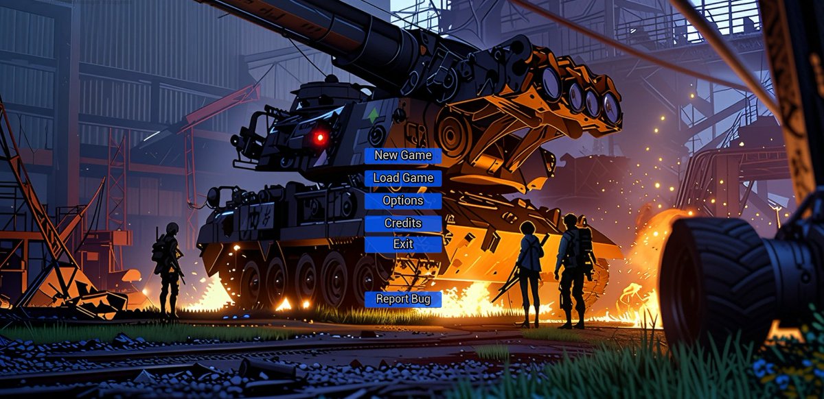 GamerNutter's tweet image. Mockup of the Main menu and Garage menu, where you&apos;ll be able to do all that juicy customization. 

Swap Out Weapons, Adjust Armor, Set Color Scheme.

#unrealengine #gamedev #solodev #indiedev #indiegame #mainmenu #customization #mockup #battlefortressterra