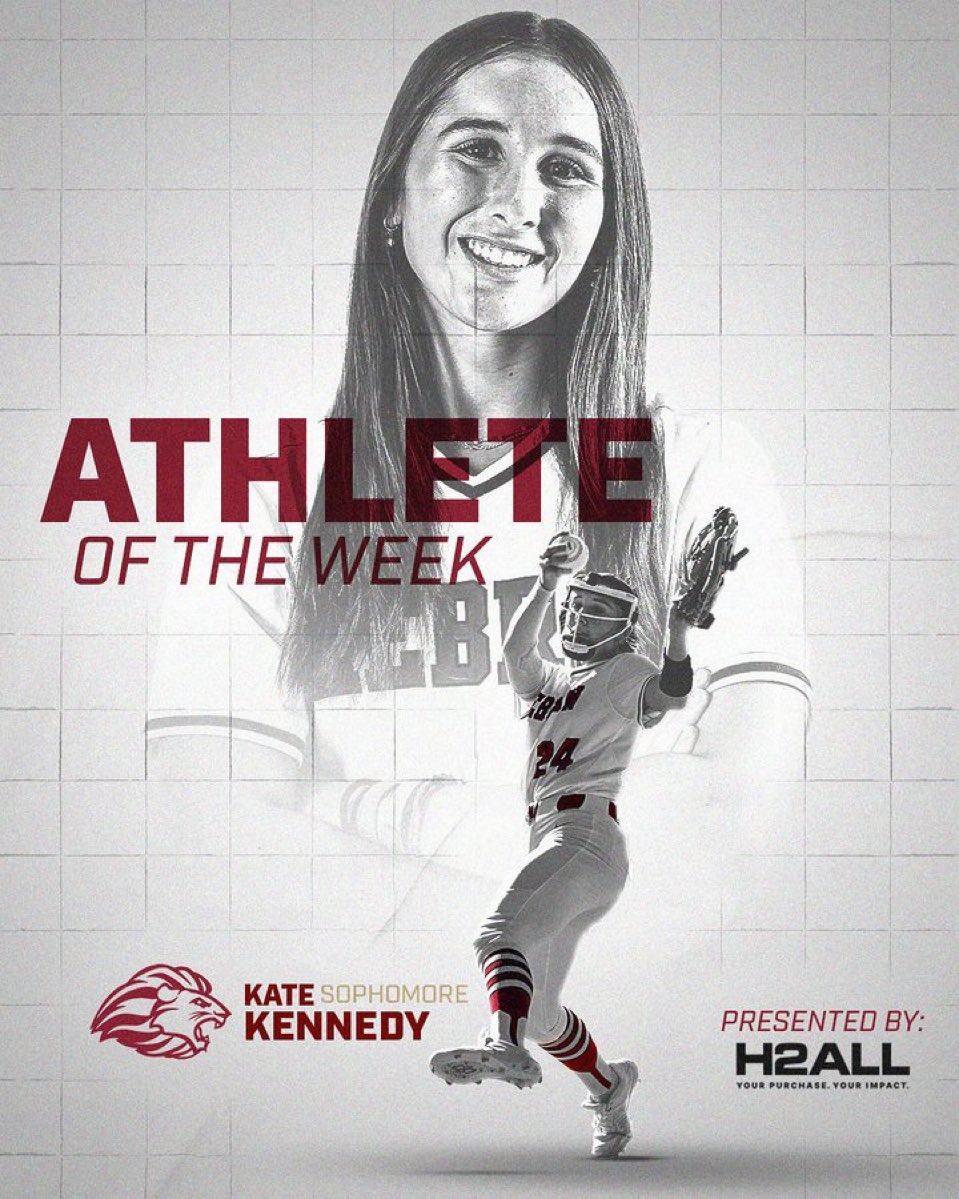 UnityBJones2728's tweet image. Congrats to @KateKennedy2028 on being named athlete of the week @HebronLions keep going 24, There is no limit!