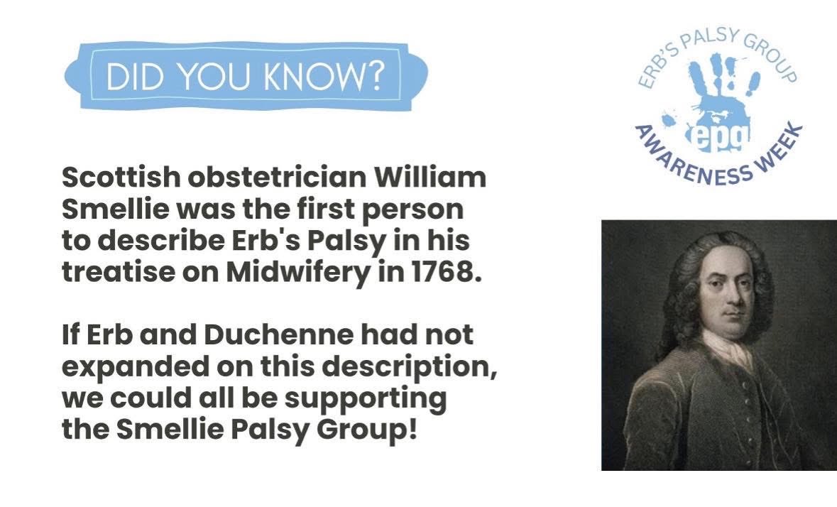 erbspalsygroup's tweet image. It&apos;s our annual awareness week #erbspalsy #bpi #brachialplexus #erbspalsyawareness #didyouknow