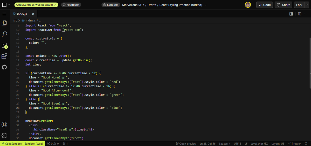marvellousbh's tweet image. Day 30 of #30daysofcode
I'm so glad I made it to the end of this! These past few days have been crazy but I didn't want to go halfway.
We go again pretty soon.
Thank God for growth!!