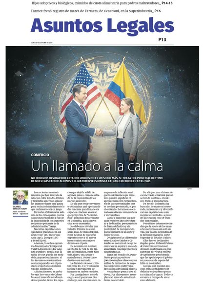 📌"Los recientes acontecimientos que han marcado la relación entre #EstadosUnidos y #Colombia ameritan hacer una pausa para evaluar detenidamente lo que realmente está en juego"
👉 Lee más en: bit.ly/3Lu24k6
Por: Gabriel Ibarra - Socio <a href="/IbarraRimon/">Ibarra Rimôn</a>