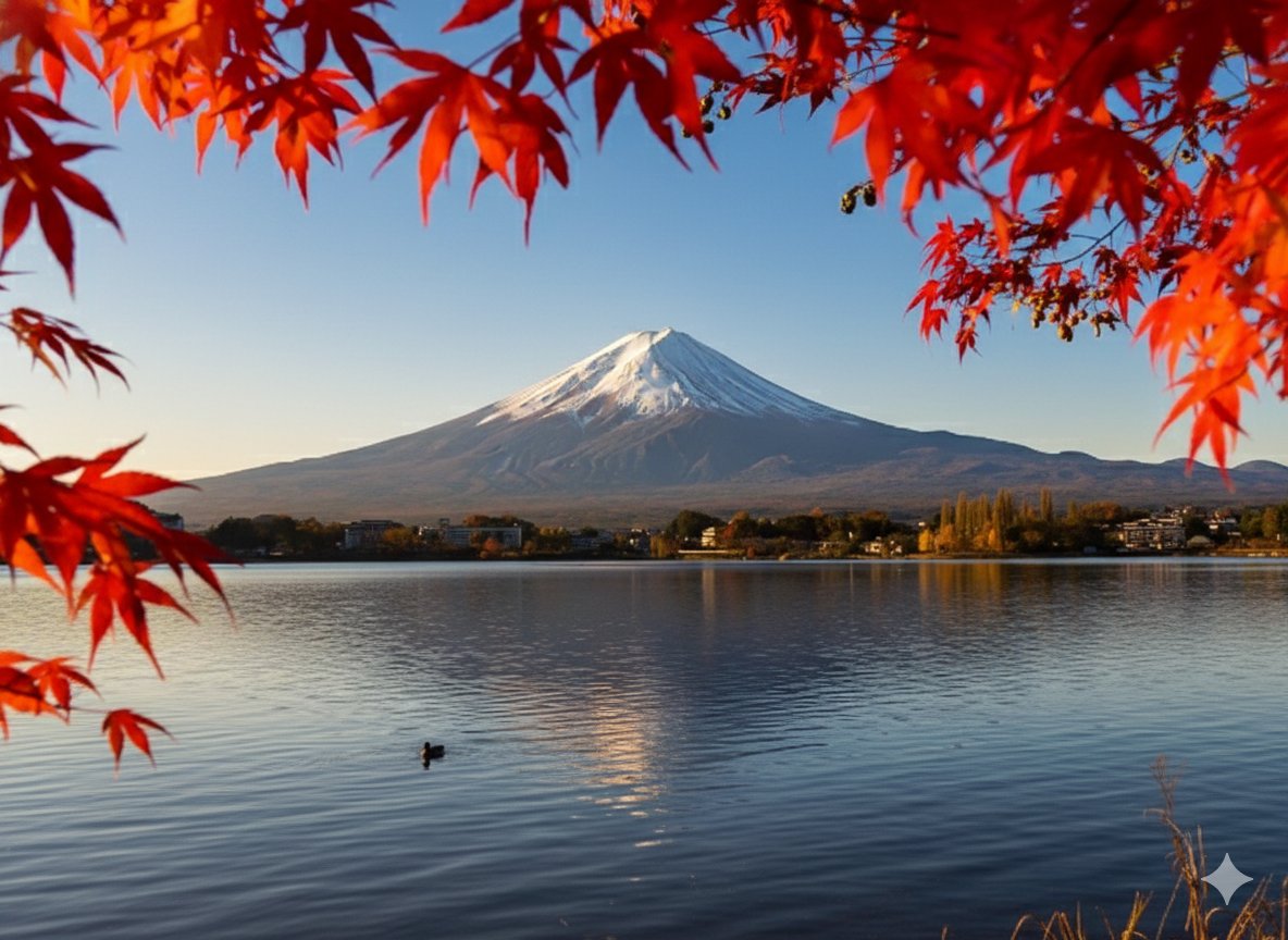 富士と海 朝の海 | GANREF