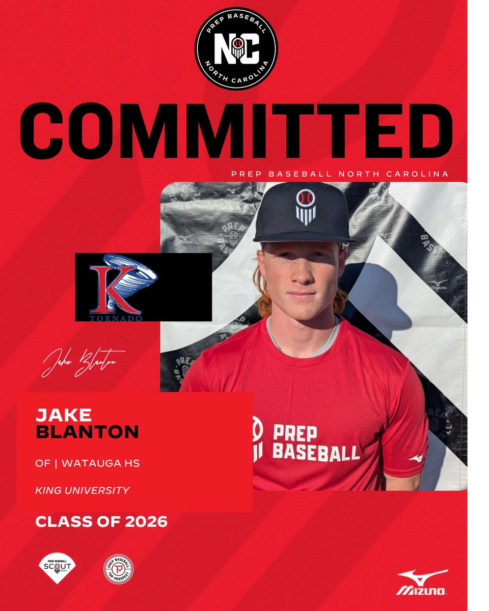 🚨 𝟐𝟎𝟐𝟔 𝐂𝐎𝐌𝐌𝐈𝐓𝐌𝐄𝐍𝐓!🚨

A big congrats to OF 𝐉𝐚𝐤𝐞 𝐁𝐥𝐚𝐧𝐭𝐨𝐧 (Watauga HS) on his commitment to 𝐊𝐢𝐧𝐠 𝐔𝐧𝐢𝐯𝐞𝐫𝐬𝐢𝐭𝐲! 🌪️

Jake earned his way to the Fall 𝐓𝐨𝐩 𝐏𝐫𝐨𝐬𝐩𝐞𝐜𝐭 𝐆𝐚𝐦𝐞𝐬 𝐔𝐧𝐝𝐞𝐫𝐜𝐥𝐚𝐬𝐬 after a strong showing at the USA Prime