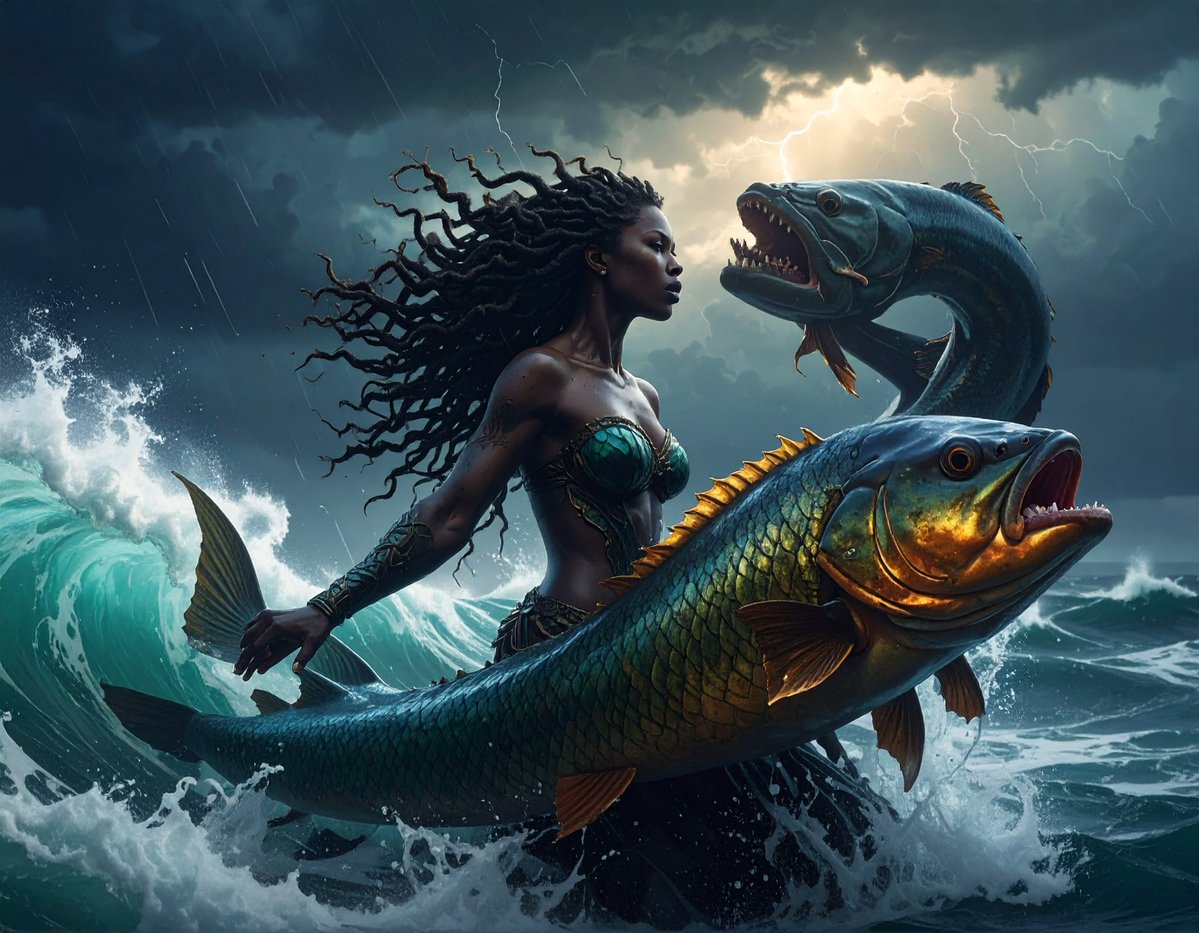 theprogrammerai's tweet image. If you want to l ow about my #pisces spirit, we are always connected to our darkness. #AIart #artificial_intelligence #firefly