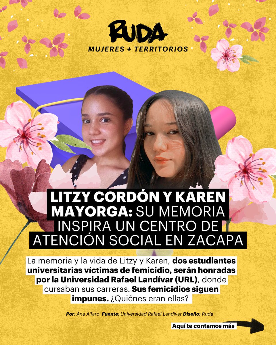 🕯️ Litzy y Karen, víctimas de femicidio, serán recordadas 

Sus nombres darán vida a un espacio que honra sus sueños y exige justicia, en #Zacapa.
Aquí te contamos más  👇🏽

#MemoriaHistórica 🌹