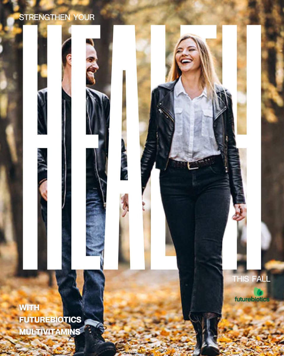 Futurebiotics's tweet photo. Strengthen Your Health This Fall w/ Multivitamins! As colder months set in, health becomes a top priority. Shorter days, less sun, &amp; a higher risk of feeling rundown-support your immune system &amp; energy.
Read our blog post about our multivitamins! https://t.co/QW2Xs3jdy0
#immune https://t.co/acTOqSE2hP