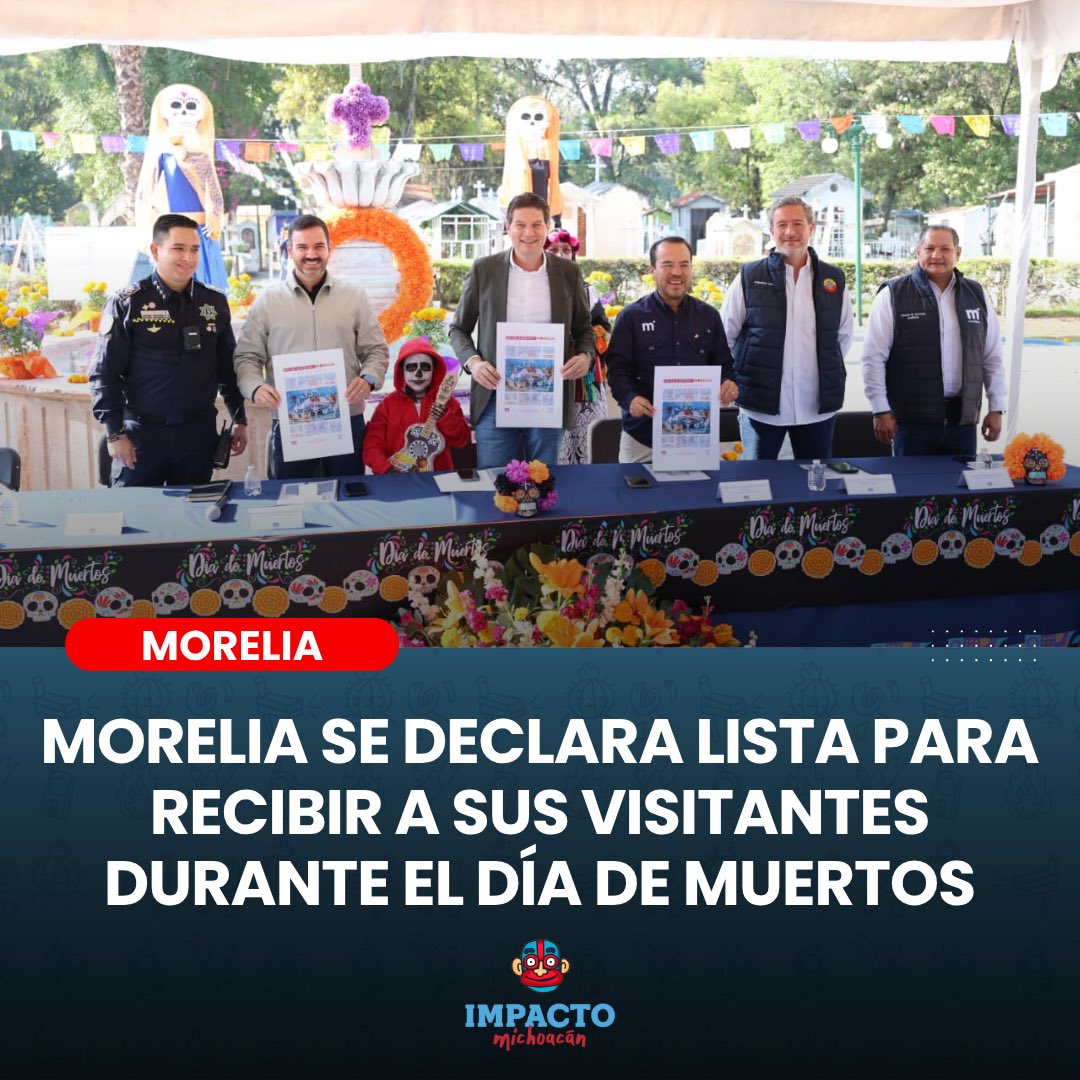 ImpactoMich's tweet image. #Morelia | @AlfonsoMtz_Mx presentó el operativo integral del Ayuntamiento para recibir a las familias que visitarán los panteones de la ciudad y las tenencias durante las celebraciones del Día de Muertos.

Más detalles: tinyurl.com/mr2hy9sz