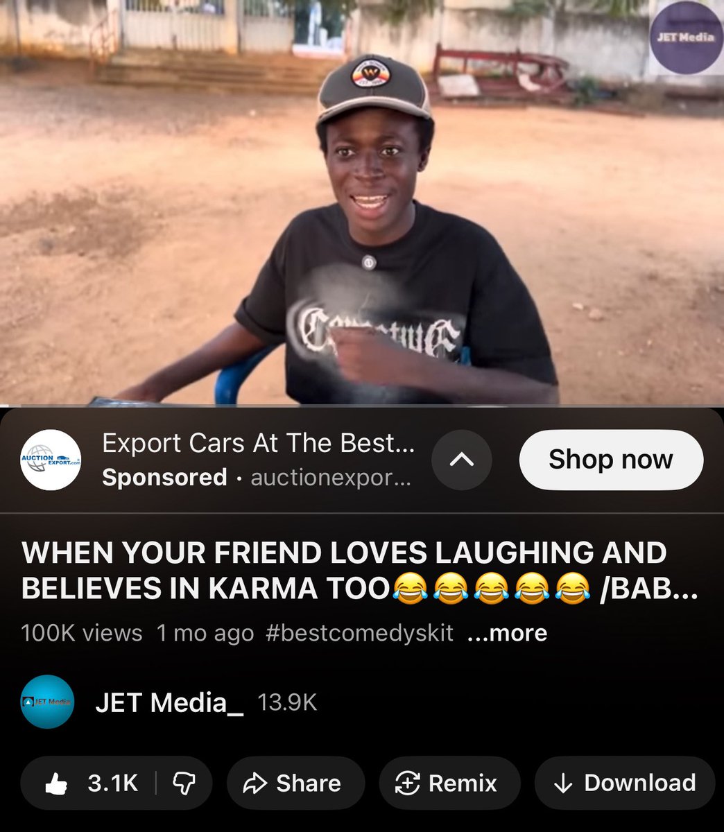 Our first 100,000 views on YouTube congratulations to us <a href="/Babyjetmulti/">JET Media</a> <a href="/Visabwoy1/">Visa Bwoy</a> 🫣❤️