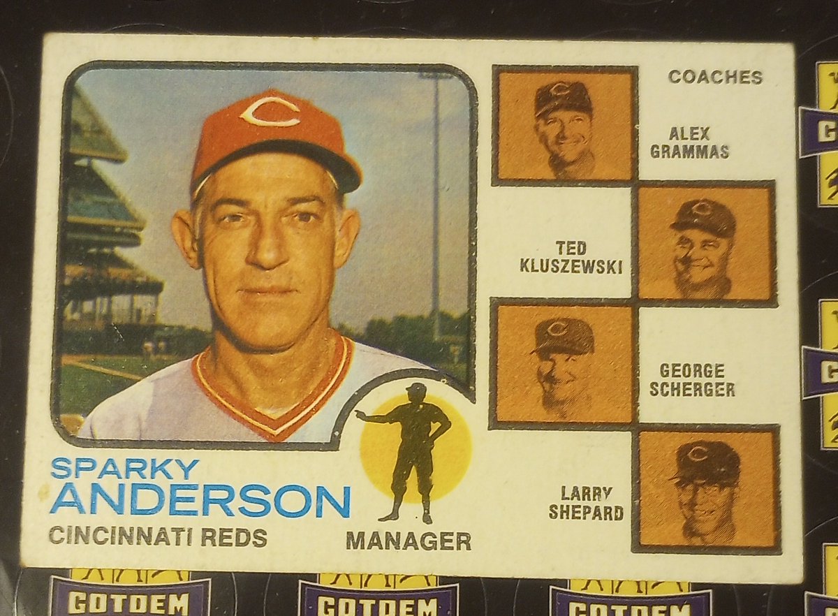GotdemCards (@gotdemcards) on Twitter photo 1973 Topps Baseball Sparky Anderson #296 #Reds HOF  no ears error card #ATOBTTR         
$7 OBO 
🏆 If you Repost This you're Awesome
🏆 If you tag people into this post You're Amazing
#TheHobbyFamily  #THFpro #thehobby #MLBonX #sportscardsforsale #MLB #baseball 1973 Topps Baseball Sparky Anderson #296 #Reds HOF  no ears error card #ATOBTTR         
$7 OBO 
🏆 If you Repost This you're Awesome
🏆 If you tag people into this post You're Amazing
#TheHobbyFamily  #THFpro #thehobby #MLBonX #sportscardsforsale #MLB #baseball