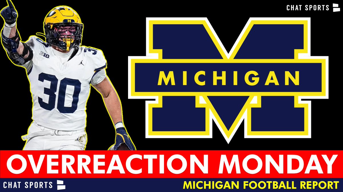 NEW Michigan Football Report on YouTube...

youtube.com/watch?v=7LHAj9… 

OVERREACTION Monday! We discuss:

- 'Ground Raid' and Justice Haynes for Heisman
- The Semaj problem
- Jimmy Rolder!
- Michigan's passing issues 

<a href="/ChatSports/">Chat Sports</a>