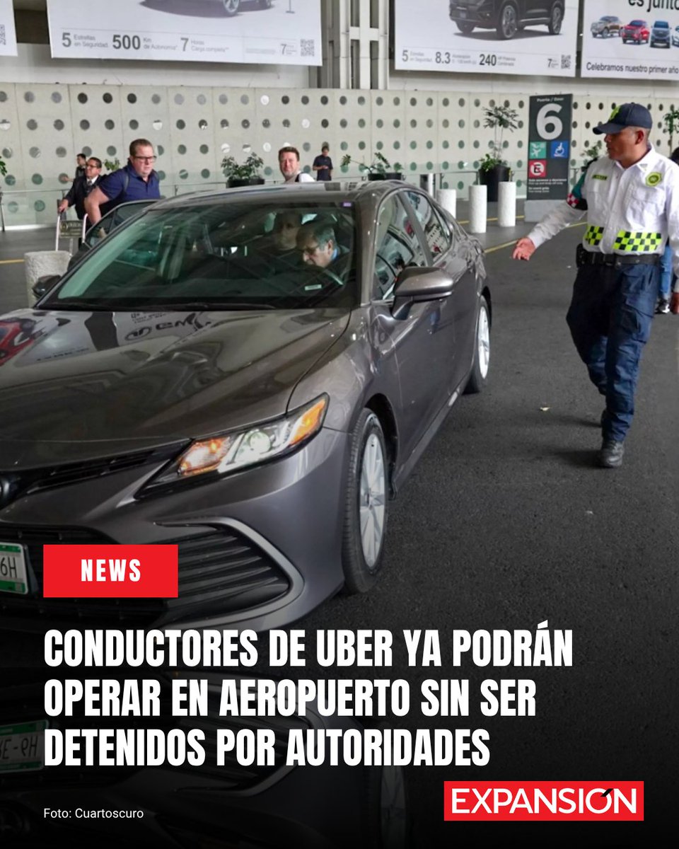 ExpansionMx's tweet image. Una jueza federal concedió una suspensión definitiva que permite a los conductores de Uber recoger y dejar pasajeros en cualquier aeropuerto de México sin riesgo de ser detenidos por autoridades federales. La medida se mantendrá vigente mientras se resuelve el juicio de amparo…