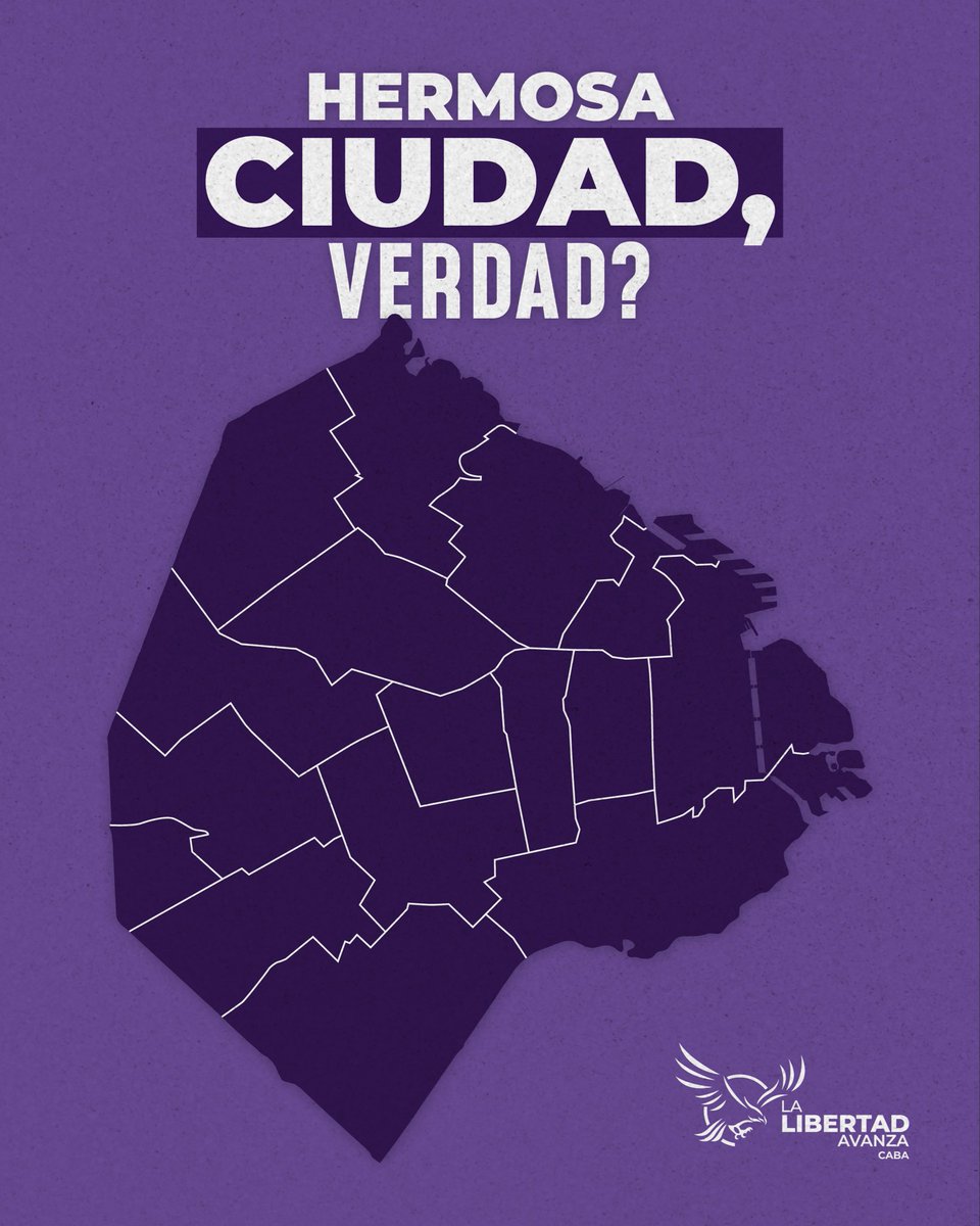 LLA_CABA's tweet image. ¡LA CIUDAD SE TIÑÓ DE VIOLETA! 🟣
Ganamos en las 15 comunas y sumamos nuevos diputados y senadores para acompañar las reformas que propone el presidente @JMilei para hacer grande Argentina otra vez.
Gracias a todos los porteños, referentes comunales y fiscales por hacerlo posible