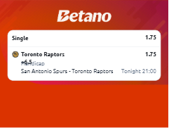 #NBA Aposta Exclusiva da Página 

🏀Toronto Raptors 🆚 San Antonio Spurs
🎯Toronto Raptors Handicap +6.5
📊1.75
📚Betano 
💡Aposte na sua gestão c/Responsabilidade 

#NBAPicks #NBAApostas #Apostas #BettingTips #Pronostico #Basquete #WeTheNorth #GoSpursGo #NBABrasil