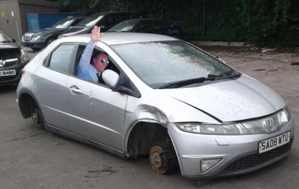 Looks like the wheels have came off the Honda
