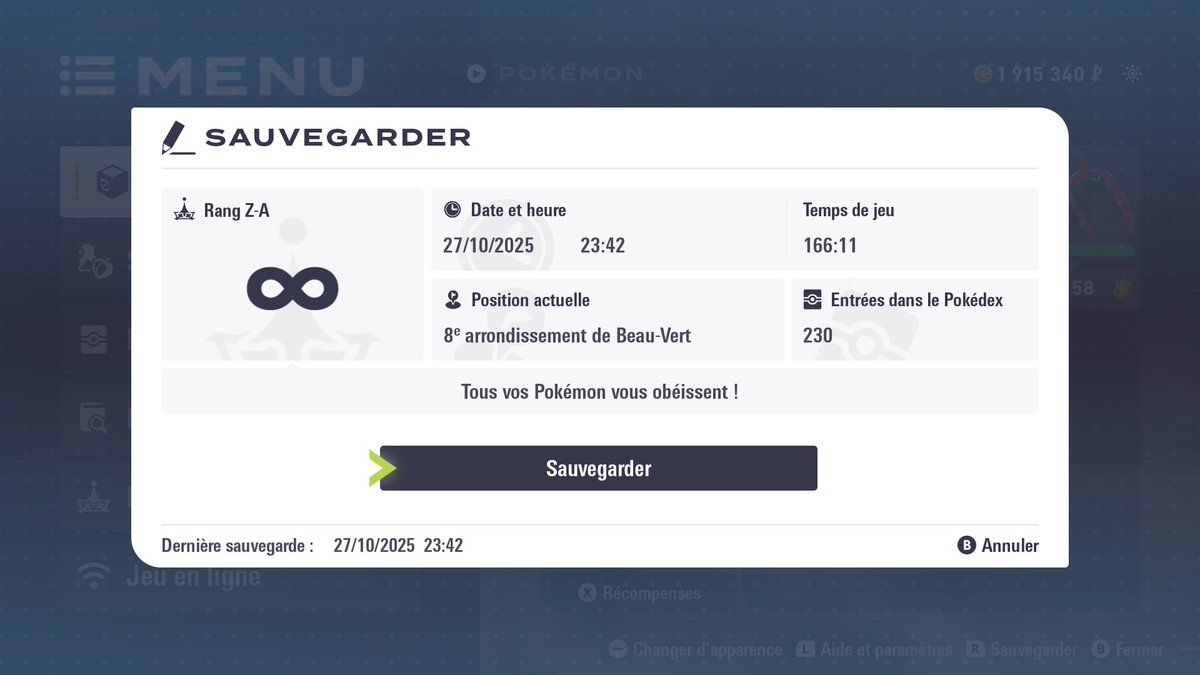 Officiellement fini à 100% Pokémon ZA c'est une folie comme j'ai pas vu le temps passer le jeu est moche pas très détaillé (dutout) mais il est plaisant à jouer quand même bien plus que Arceus et EV à mon avis, hâte du DLC pour de nouvelle méga
#PokemonZA