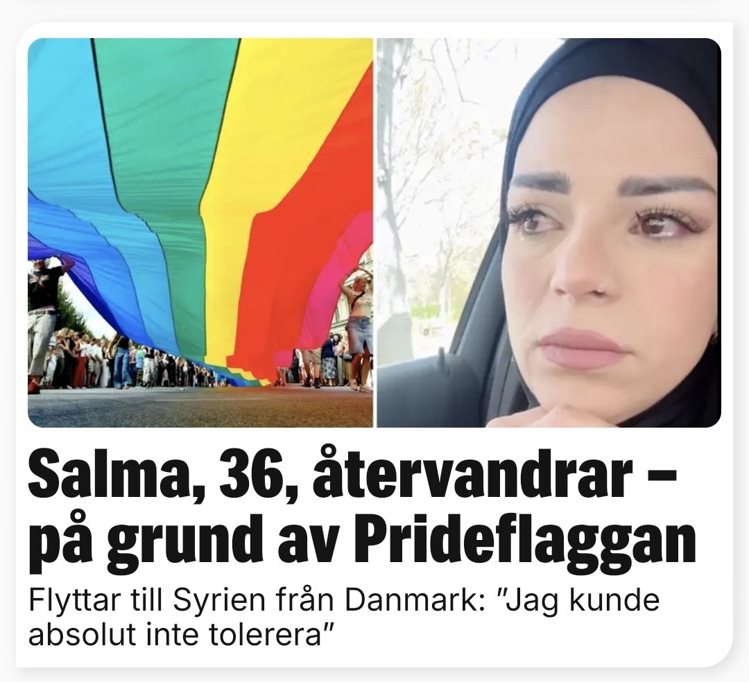 Regnbågsflaggan kan vara räddningen. Den är som korset och vigvattnet mot ondskan. Som Stålmannens kryptonit. Låt oss sprida flaggan över hela samhället, över varje lite vrå och röka ut islamisterna.
