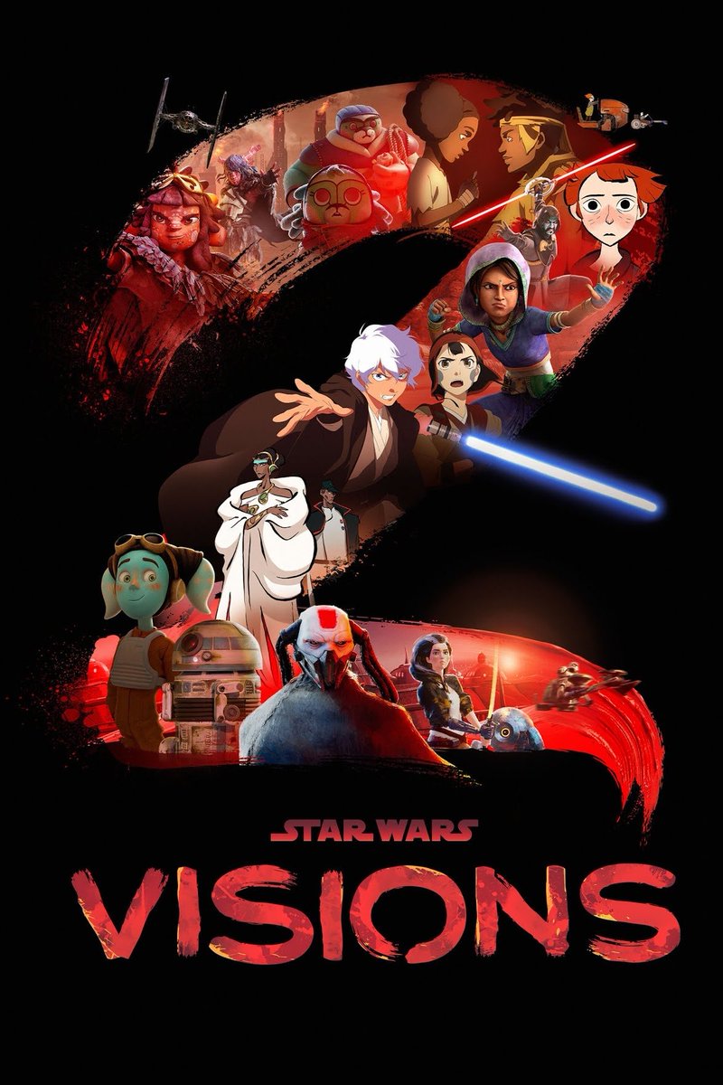 SWIsMyWorld99's tweet photo. REWATCH OF SEASON 2 OF STAR WARS VISIONS IS COMPLETE!! 100/100!! ALL CAUGHT UP TO DATE WITH SEASON 3 THIS WEEK!! WE READY FOR SOME MORE PEAK IN A GALAXY FAR, FAR AWAY ON WEDNESDAY BECAUSE I SURE KRIFFING AM!! 💥😯 https://t.co/Z24BWgdK7c