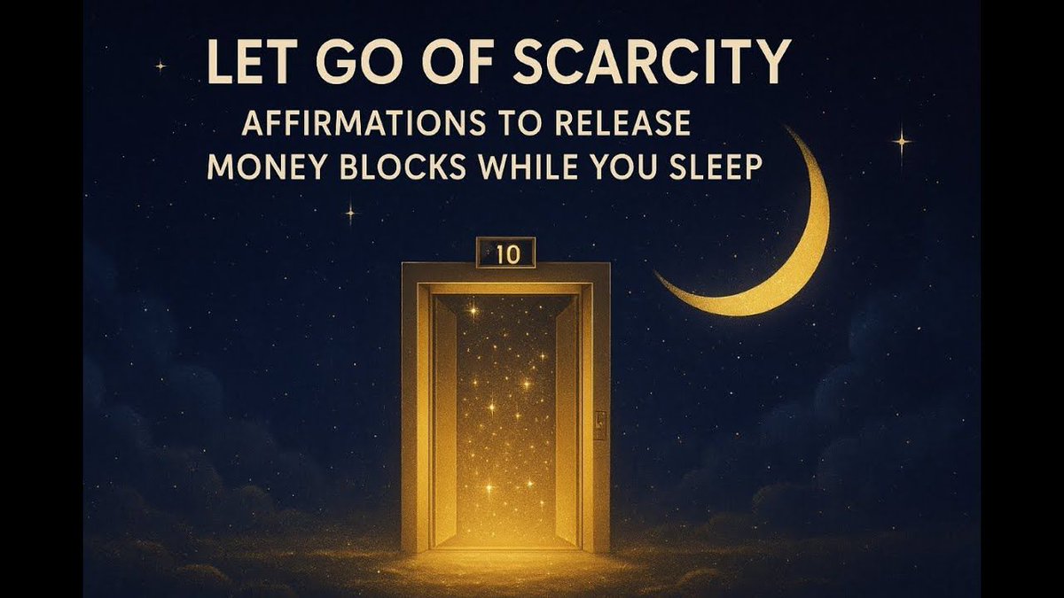 NathalieYinYoga's tweet image. Let Go of Scarcity | Affirmations to Release Money Blocks While You Sleep | Binaural Theta Waves 
Tap link to listen now - youtu.be/u6ESLb2cw5s?si… 
#meditate #quantum #quantumshift