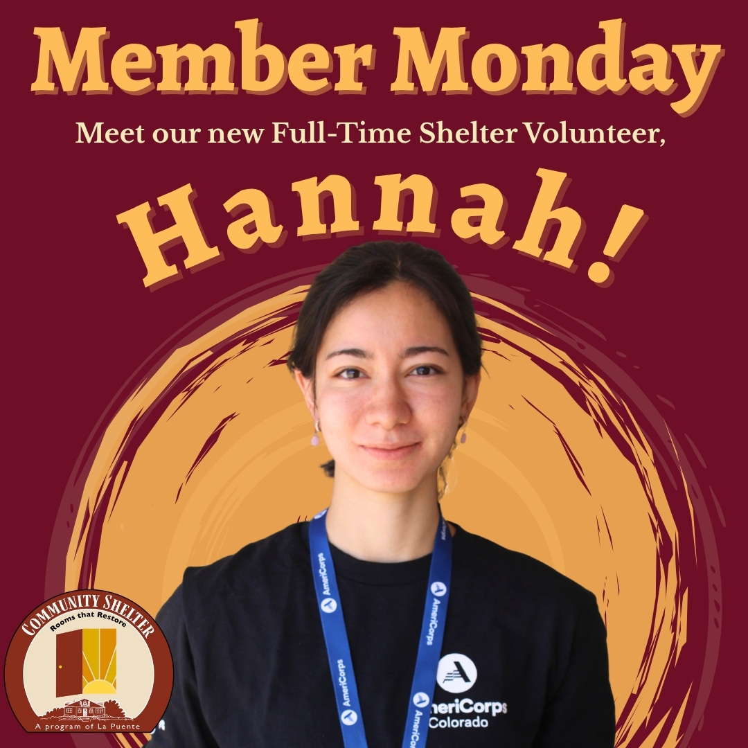 Welcome one of our new #AmeriCorps members, Hannah! She is our new Full Time Shelter AmeriCorps. She is excited about increasing access to healthier food, and getting people connected to mental health resources.