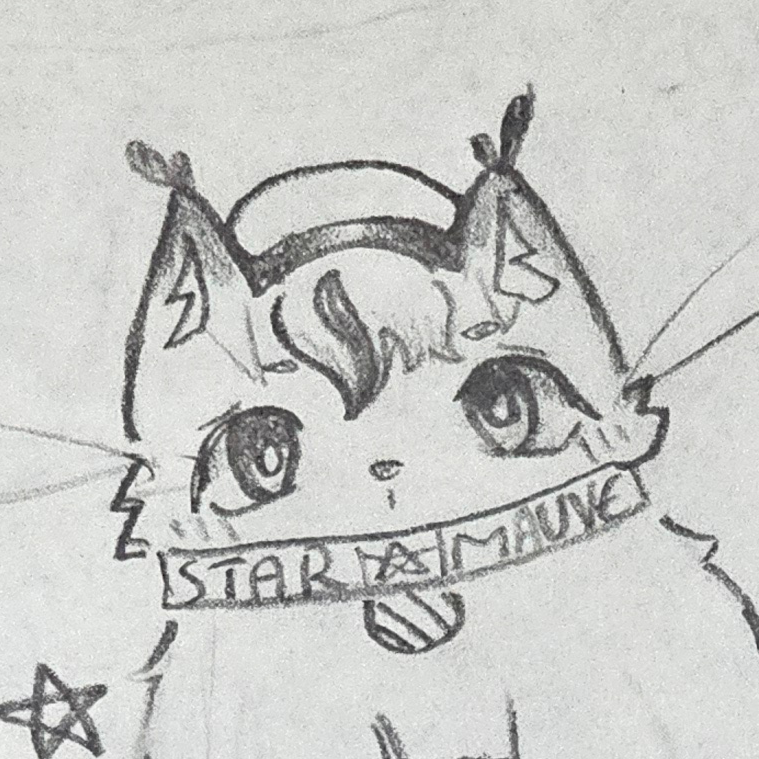 Starmauve's tweet photo. La Creature! drawn by my sister not too long ago looks so cuuute! https://t.co/AELf38ens1