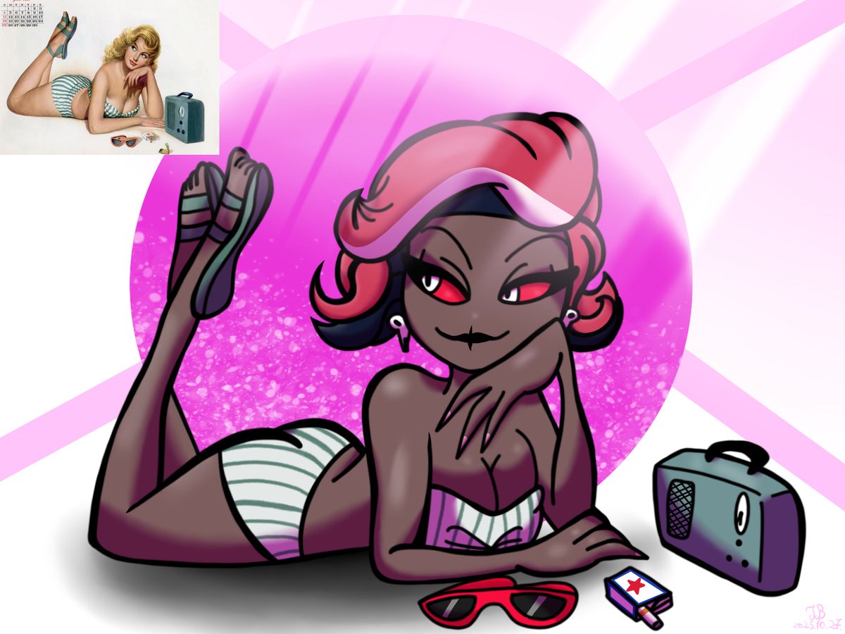 Bogit0717's tweet image. Vintage Velvette

#fanart #hazbinhotelfanart #velvettehazbinhotel #pinupart #vintage