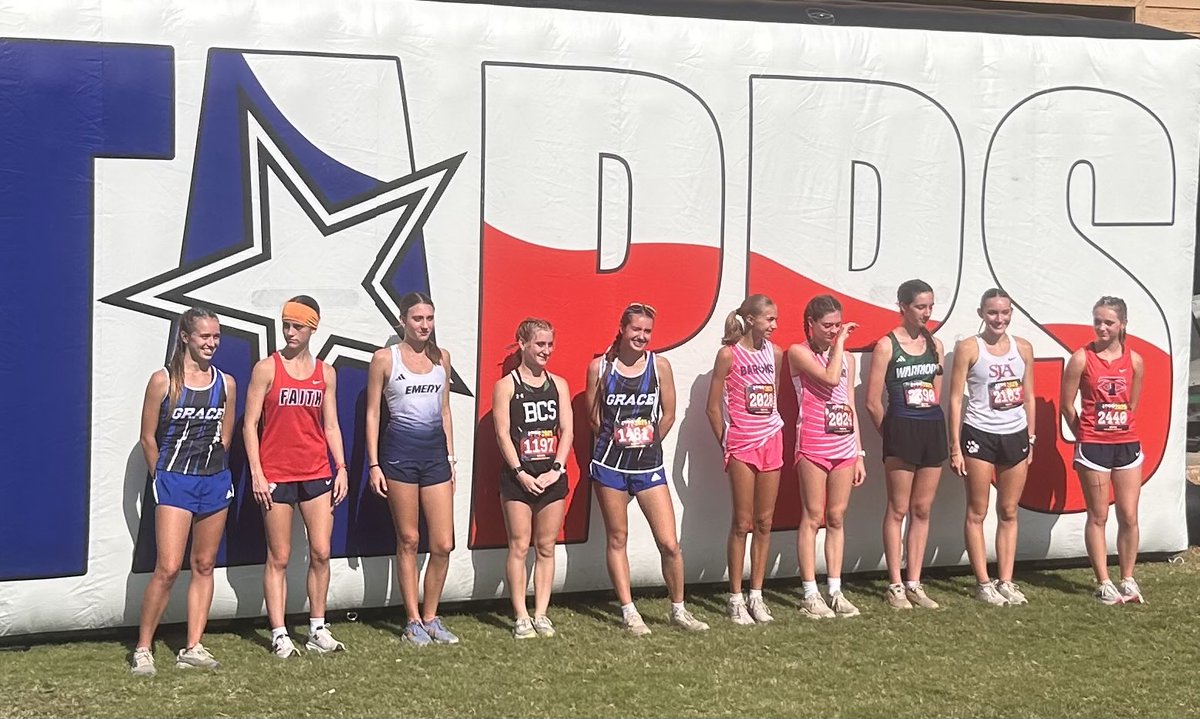 Way to go!   Girls team finished 4th out of 31 schools and Elaina also finished Top-10 to earn First-Team All-State (out of 175 runners) <a href="/twcasports/">Woodlands Christian</a> <a href="/TWCAStrength/">TWCA Warrior Strength</a> <a href="/TappsXCountry/">TAPPS Cross Country</a>