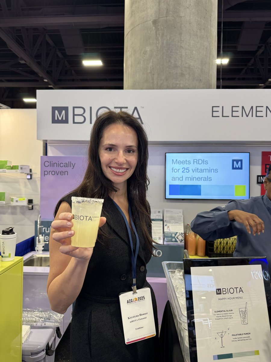 mBIOTA happy hour here at #acg2025! <a href="/AmCollegeGastro/">ACG</a>