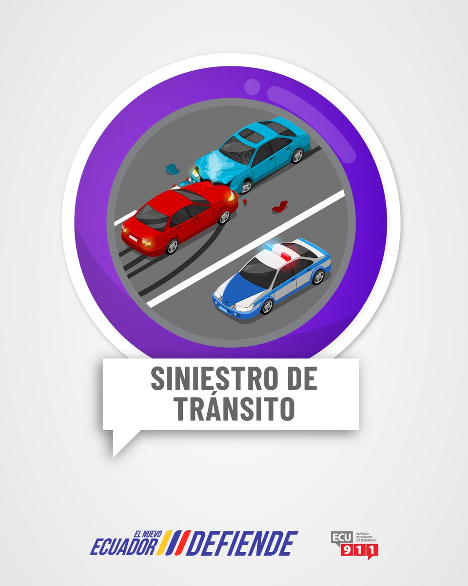 📍 #Riobamba | Siniestro de tránsito en las calles: Isabel de Godín y Brasil fue informado a la #LíneaÚnicaparaEmergencias 9-1-1.

🚑 Desde el <a href="/ECU911_/">ECU 911</a> se coordinó la asistencia de una ambulancia de <a href="/Salud_CZ3/">Coordinación Zonal 3 🇪🇨</a> y #AgentesCivilesTránsito.

Se recomienda conducir con precaución. ⚠️