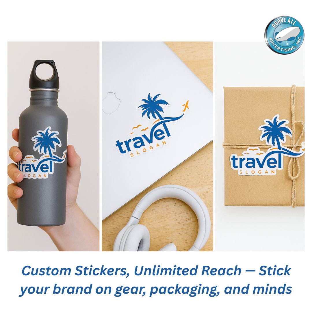 AboveAllAd's tweet image. Custom stickers aren’t just for laptops and water bottles — they’re a portable billboard for your brand. Stick them on gear, packaging, or anywhere your audience goes, and watch your message spread everywhere.

#CustomStickers #BrandActivation #Event #Branding #CreativeBranding