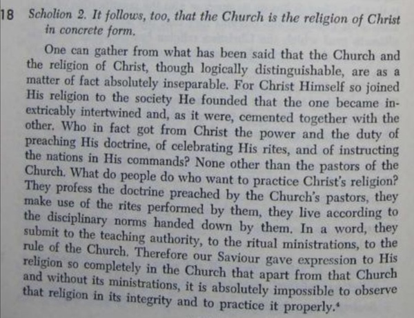 FrValerii's tweet image. ...For Christ Himself so joined His religion to the society He founded that the one became inextricably intertwined and, as it were, cemented together with the other.&quot;