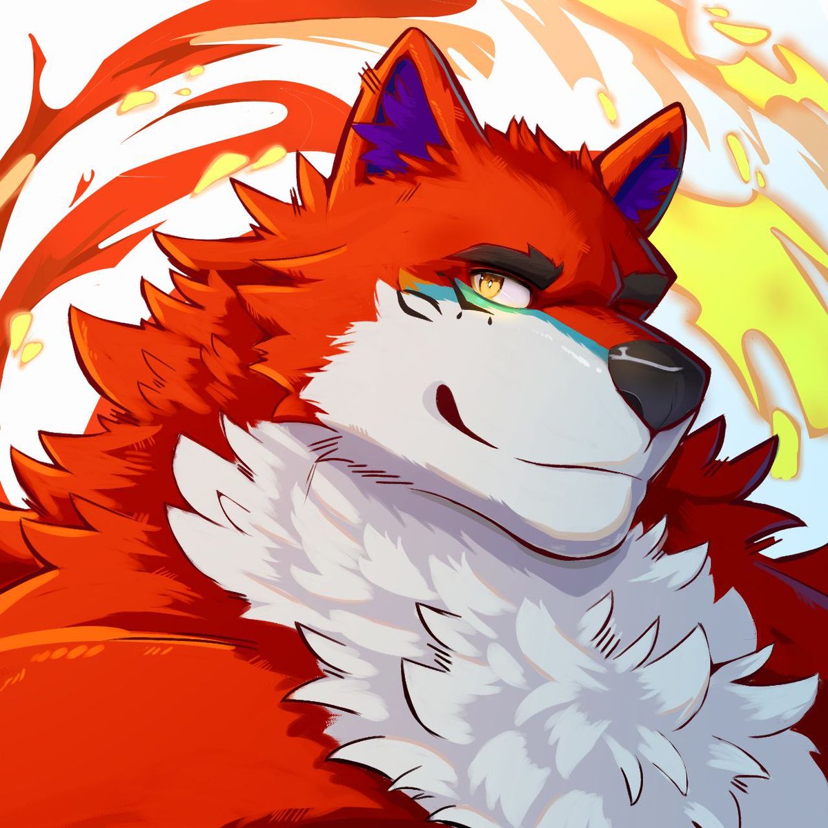 ZorionFurry's tweet photo. This is my fursona if ya’ll were wondering. What do you guys think? 🤔 
Art made by @Tigre_Choco ❤️ https://t.co/0aQkhLBq8b