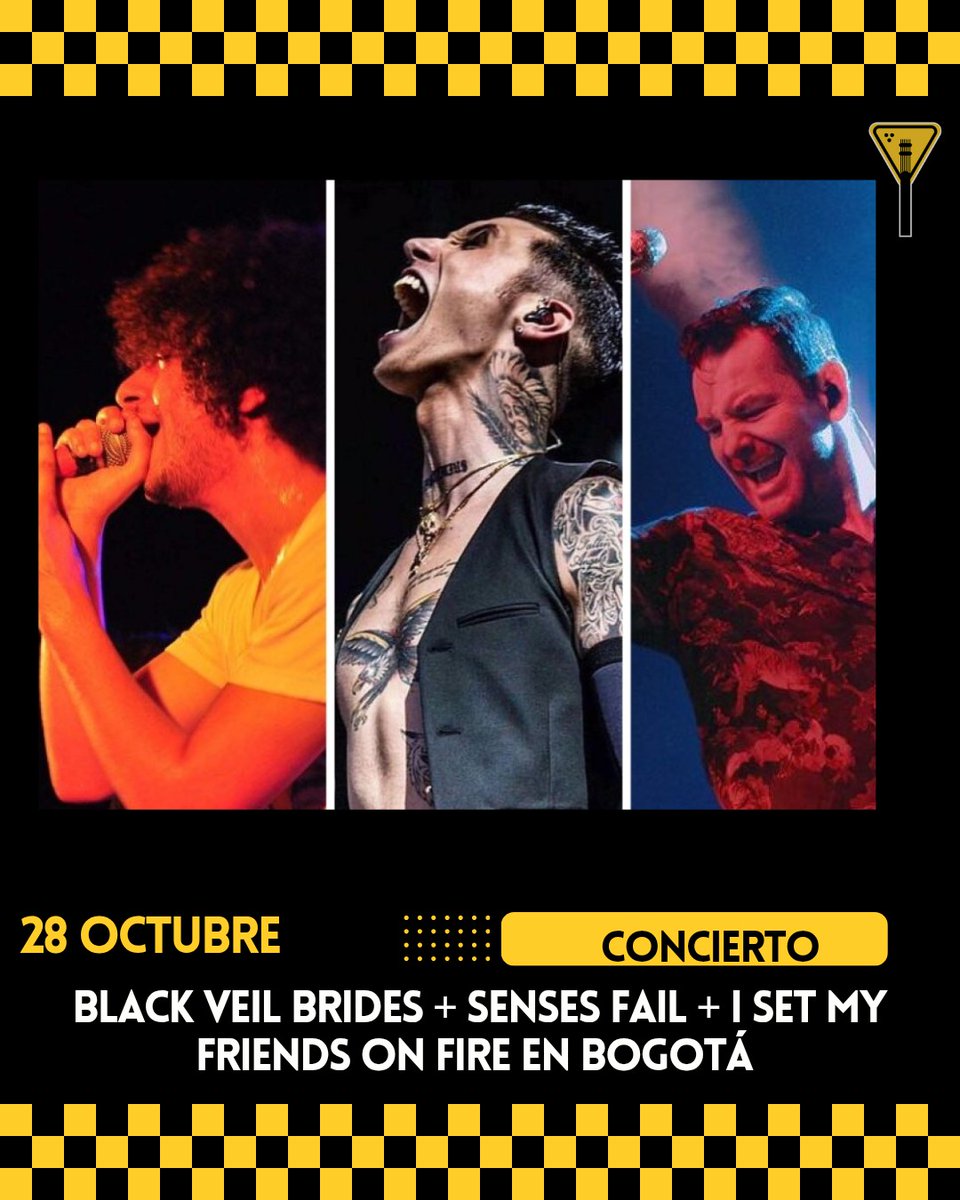 ¡Mañana en Bogotá! Talentosas bandas de Post-Hardcore y Screamo en uno de los mejores recintos de la ciudad, el Royal Center 😎👌

Información aquí 😎👇 
autopistarock.com/black-veil-bri…
