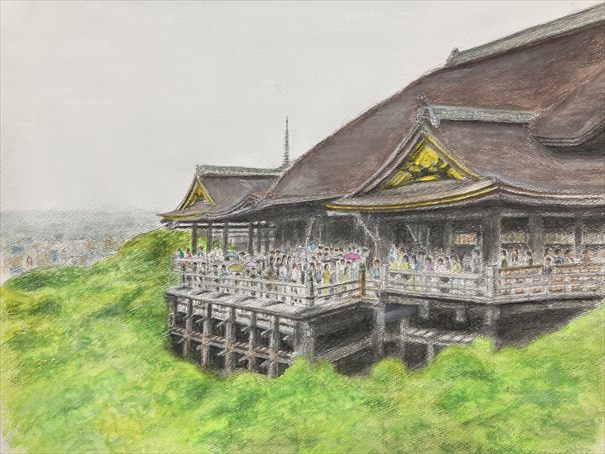 可愛らしい四季と音楽のメロディ 水彩画 可愛らしい四季と音楽のメロディ 水彩画