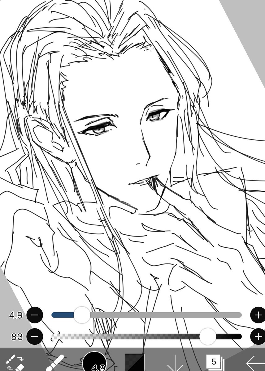 試しにロマニアーキマン伯爵描いてみたけど見慣れなさすぎる