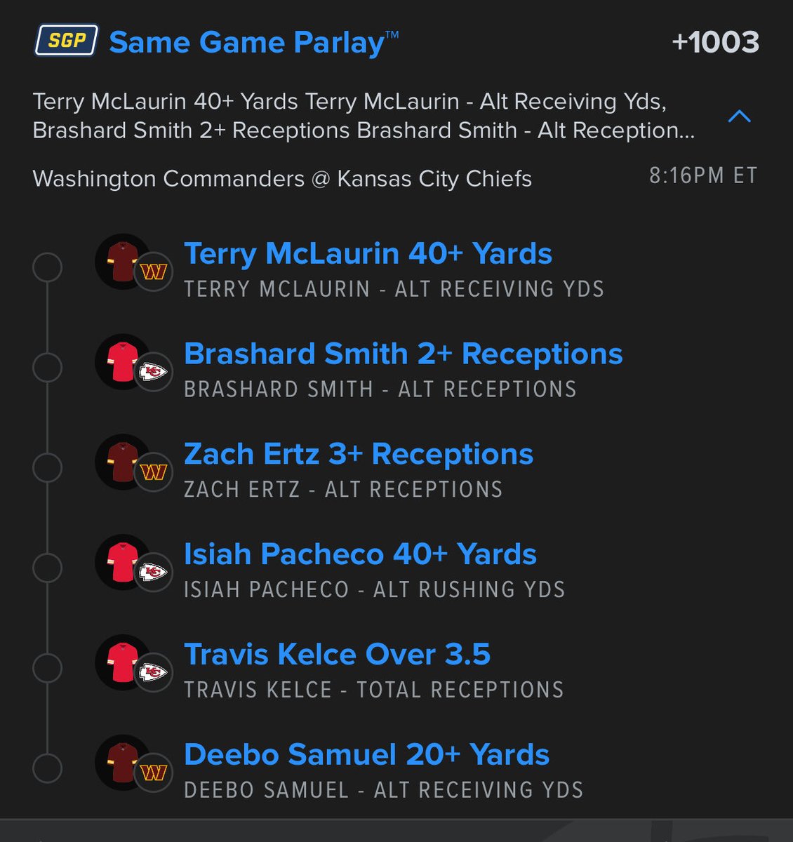 Happy Monday night and sports equinox day. Let’s cash #Gambling𝕏 #GamblingTwitter #sportspicks #sportsbetting #freepicks #fanduel #DraftKings        #prizepicks #underdog #gambling #MNF #ChiefsKingdom