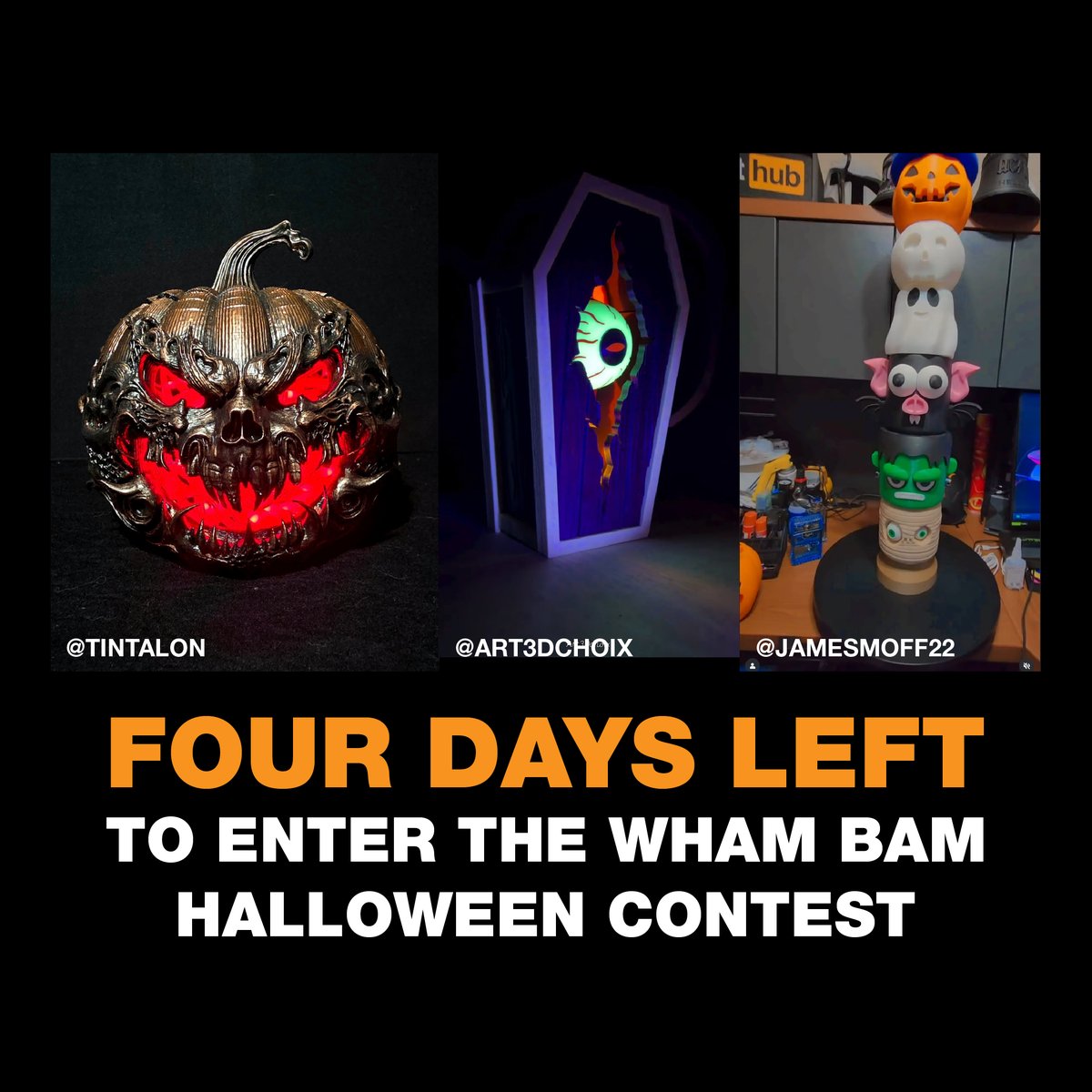 Spooky entries are coming in! 🎃
4 days left to enter the Wham Bam Halloween Contest!