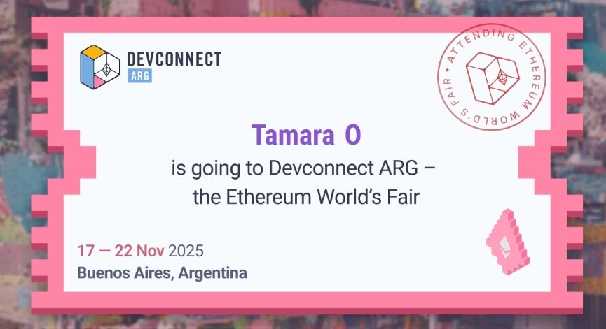 Officially announcing, I’ll be in Buenos Aires por Devconnect! 👩‍💻

Tickets ready and set to go thanks to <a href="/TheBAFNetwork/">BAF</a> ✈️💖
