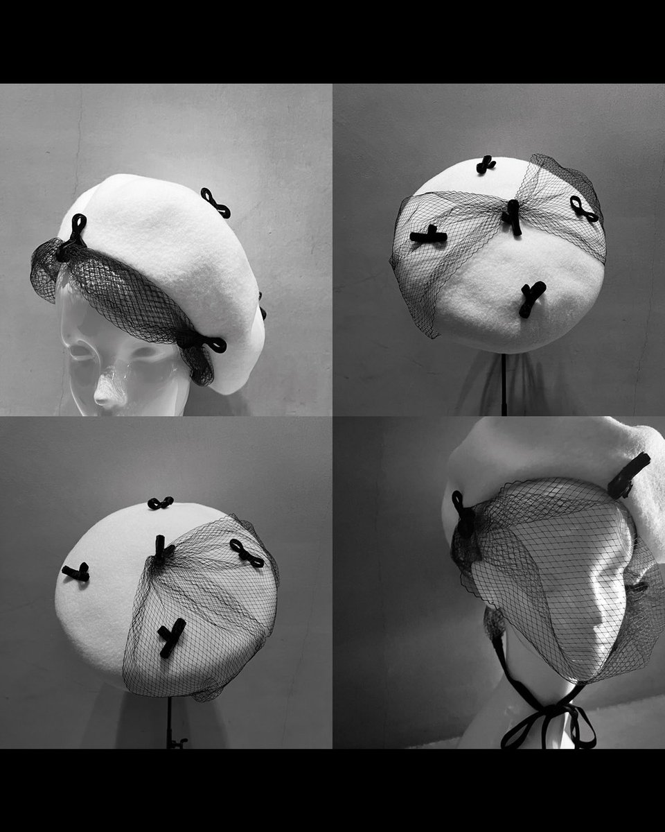 millinery mino ミリナリーミノ 麦わら帽子 Extra fine straw mini canotier – millinery mino