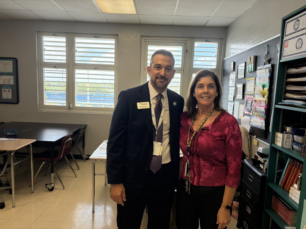 Another great day at Broward County Public Schools! Today, I had the privilege of visiting Falcon Cove Middle School, in the great City of Weston, with Principal Carruth. Our students are incredible—brimming with potential, creativity, and resilience! We’re so proud of their