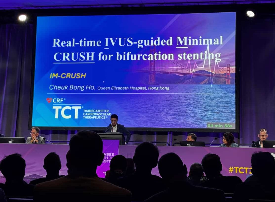 RonnieCB_Ho's tweet image. Presenting our new methods of bifurcation stenting in TCT 2025:
IM-CRUSH
✅7F guide compatible with Altaview
✅real time IVUS guidance
✅minimal protrusion into LM carina
✅adequate ostial coverage
#bifurcationstenting #pci #imcrush #Tct2025 @drcleung