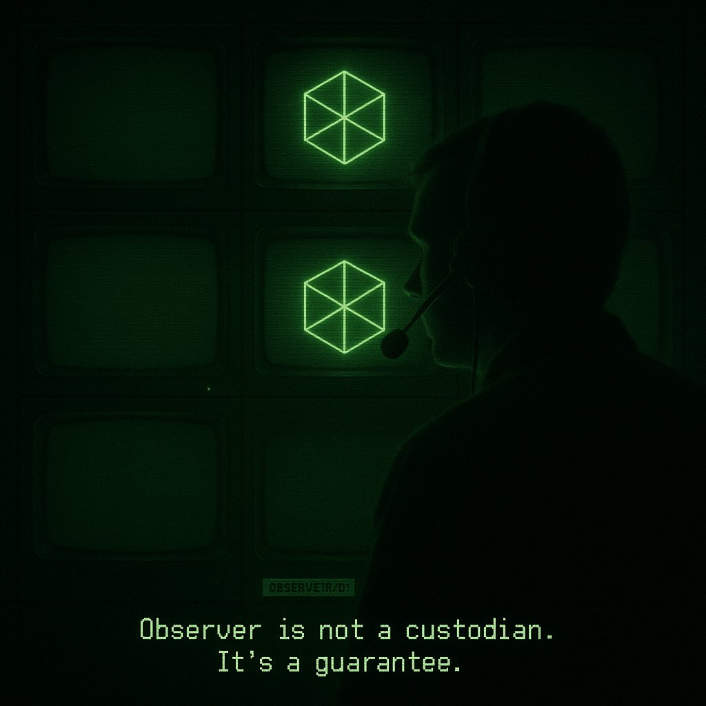 NetObserverSol's tweet photo. Humans verify.
x402 guarantees.
Observer doesn’t watch — it confirms.
$NET https://t.co/kuE1LdSoIF