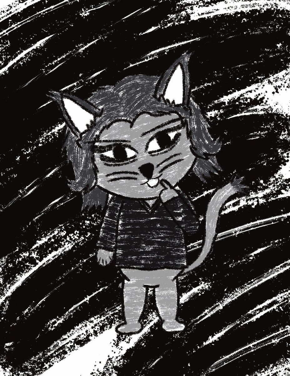 Tricell182's tweet photo. Funny cat creature https://t.co/sautBmSeNl