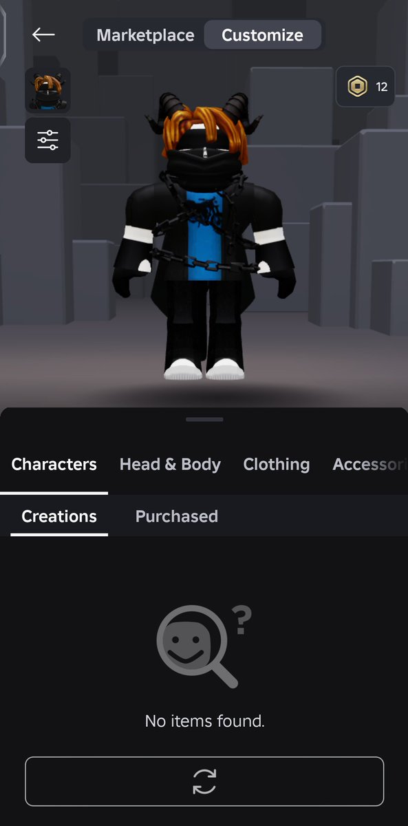 DevilVellyn's tweet photo. BRO WHAT HAPPEN TO ROBLOX? I CAN'T EVEN CHANGE FITS #ROBLOX https://t.co/are3LBMNJt