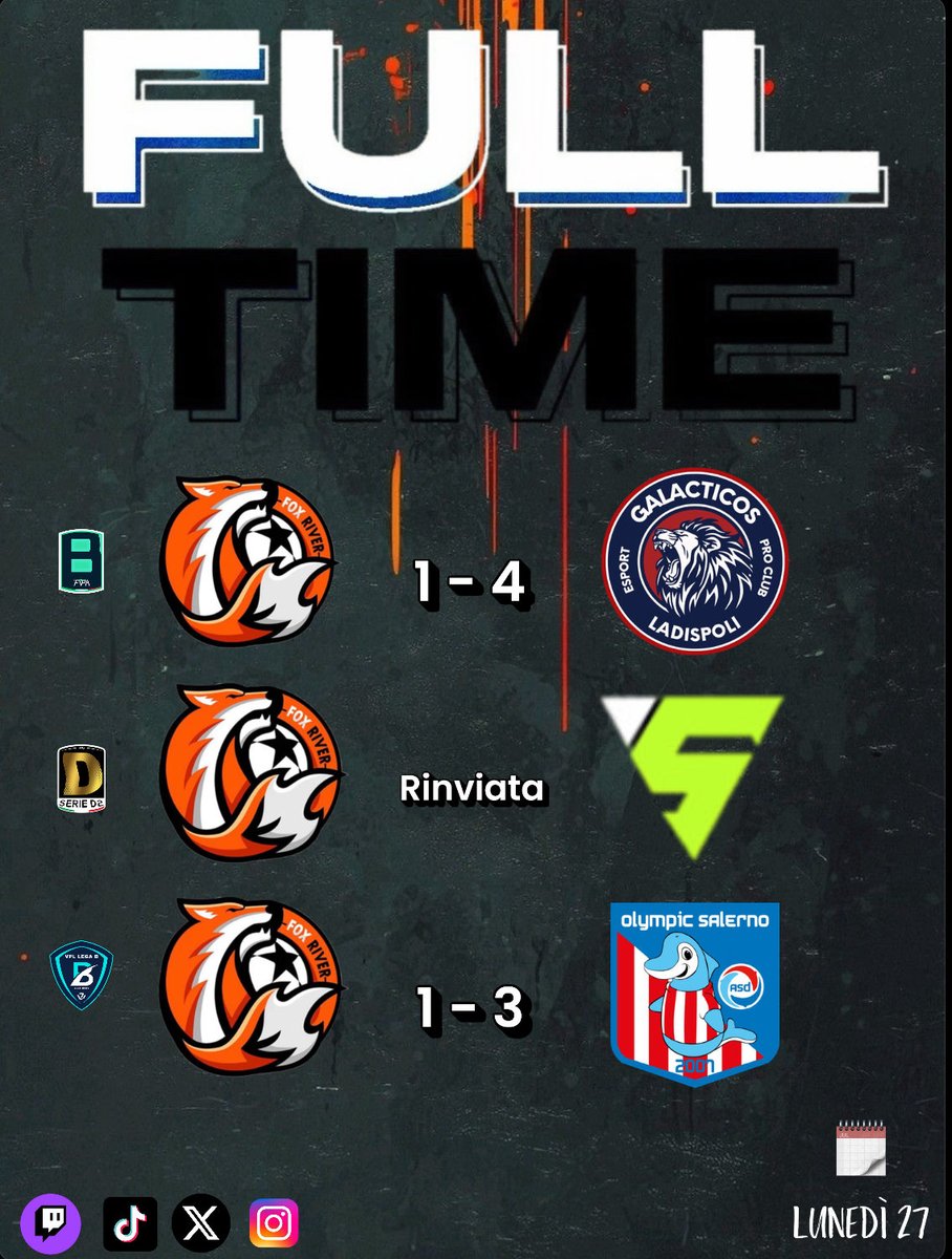 🏆 | <a href="/FVPA_net/">FVPA.net 🇮🇹</a> 
🆚 | <a href="/22Galacticos/">Galacticos Ladispoli Esports</a> ❌
⚽️ | <a href="/ZEUS_1S1K/">ZEUS_1S1K</a> 
🖌️ | <a href="/jgiova7/">jgiova</a> 

🏆 | <a href="/FVPA_net/">FVPA.net 🇮🇹</a>  ( anticipo )
🆚 | <a href="/Imuchachos2024/">🤍🩵⚽I Muchachos⚽🩵🤍</a> ⏸️
⚽️ | <a href="/ZEUS_1S1K/">ZEUS_1S1K</a> 
⚽️ | #LTMA_THEO 
🖌️ | <a href="/Labonia_10/">Sae</a> 
🖌️ | <a href="/ferdy037063551/">Ferdy0370</a> 

🏆 | <a href="/VPLItaly/">VPL Italy 🇮🇹</a> 
🆚 | <a href="/OlympicSaEsp/">Olympic Salerno eSports</a> ❌
⚽️ | <a href="/Daldone_3/">𝕀 𝔻𝔸𝕃𝔻𝔸 𝕀 🏆</a> 
🖌️ | <a href="/ZEUS_1S1K/">ZEUS_1S1K</a> 

Serata