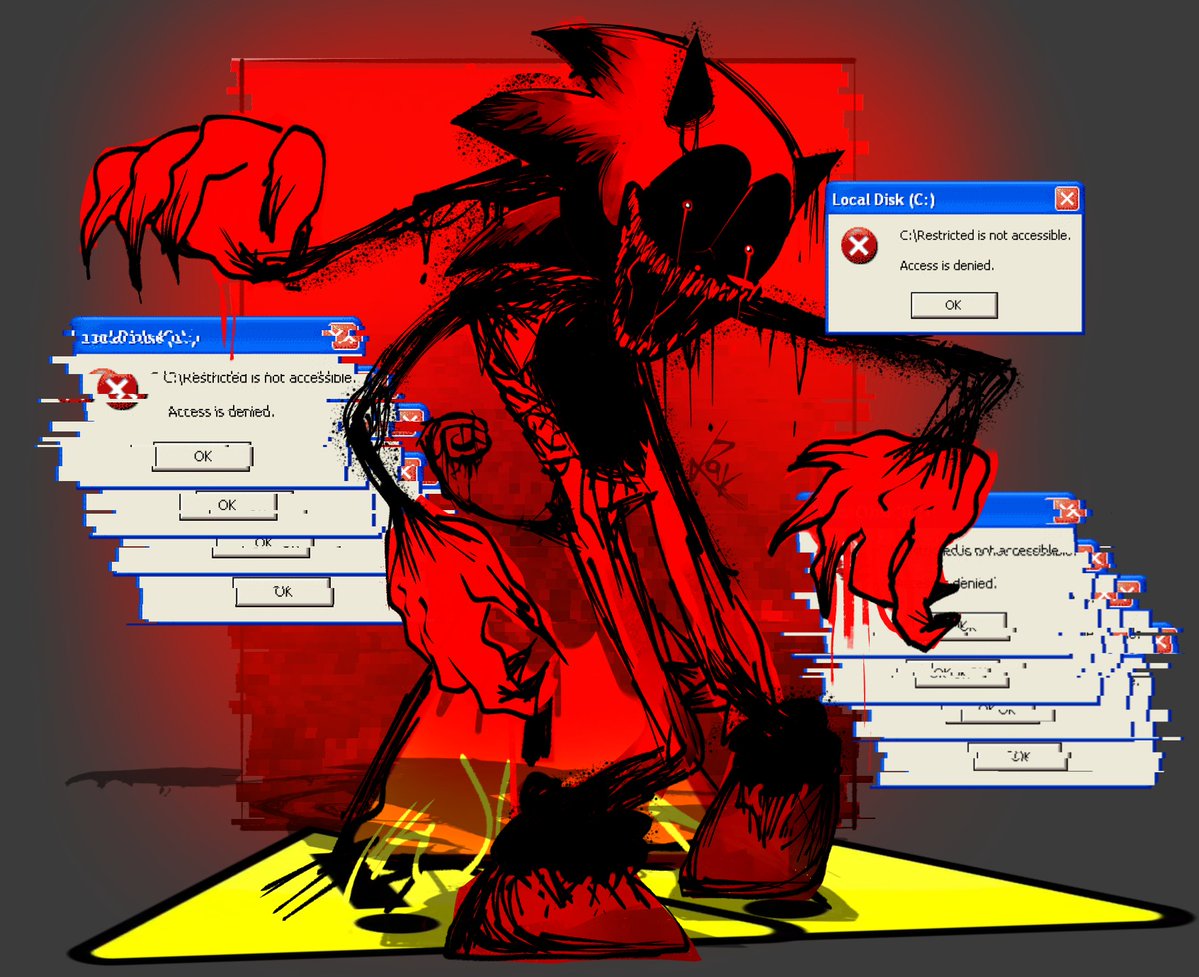 davinagarl69's tweet image. got requested to draw fatal so why not, looking redder than ever! 
hi @AnarackWStudios 
#fatalerrorsweep #sonicexe #execommunity